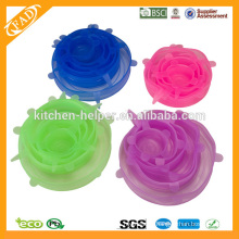 2014 Highly Welcomed Kitchen Universal Silicone Adjustable Keep Fresh Cup Lid